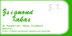 zsigmond kakas business card